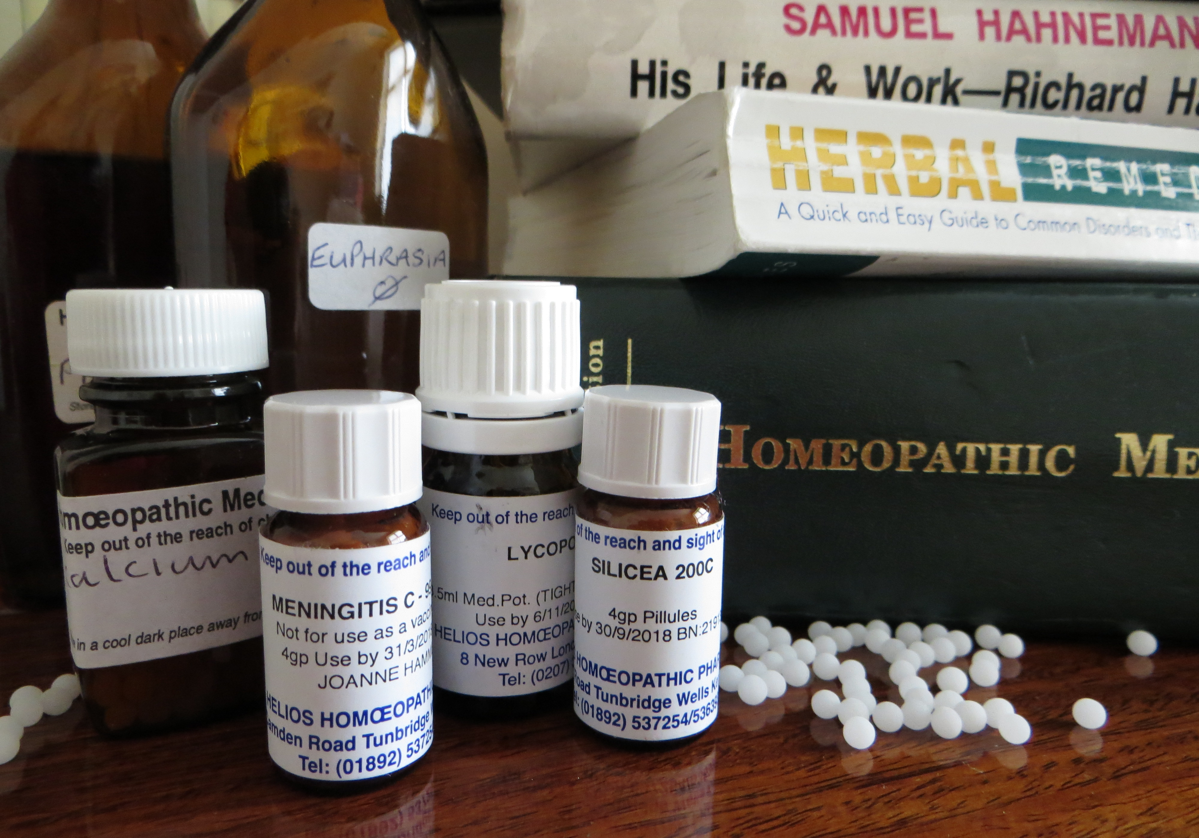 Homeopathy bottles